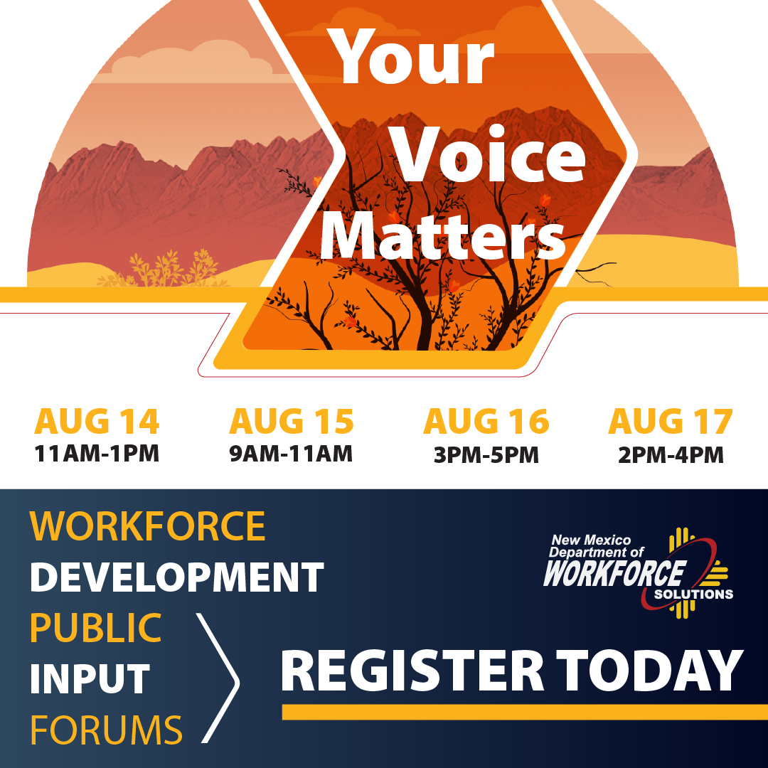 Workforce Development public Input Forums