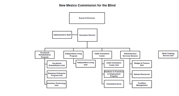New Mexico Commission for the Blind org chart